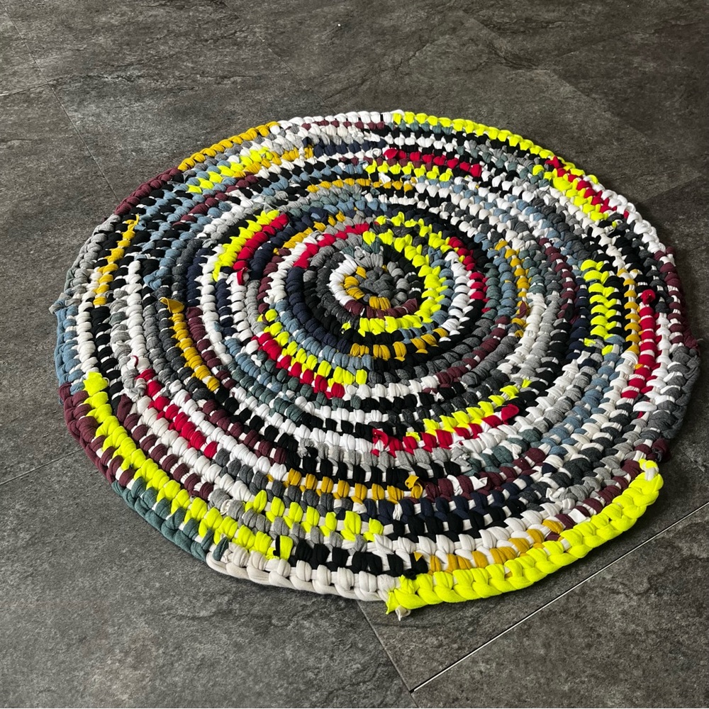Handmade Multicoloured "Rag" Rug